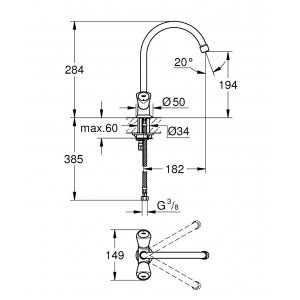 Смеситель Grohe Costa S 31819001