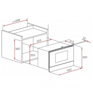 Встраиваемая микроволновая печь Teka MS 622 BIS L