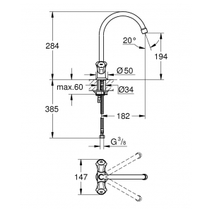 Смеситель Grohe Costa L 31831001