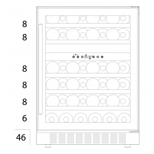 Встраиваемый винный шкаф Temptech VWCR46DS