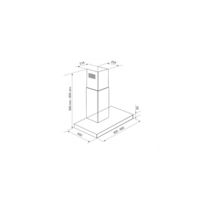 Пристенная вытяжка Korting KHC6770X