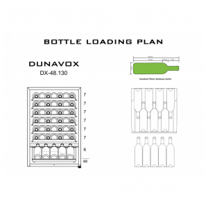 Отдельностоящий винный шкаф Dunavox DX-48.130KF