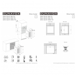 Встраиваемый винный шкаф Dunavox DAV-32.81DB.TO