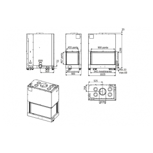 Дровяная печь MCZ Forma 95 SX