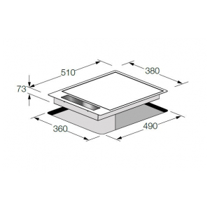 Газовая варочная панель Fulgor Milano CPH 401 G DWK TC X