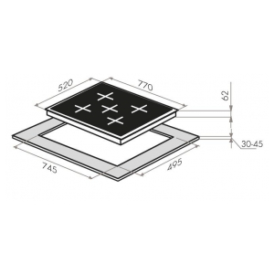 Индукционная варочная панель Maunfeld EVI.775-FL2-BK
