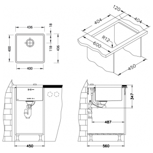 Кухонная мойка Alveus Quadrix 30