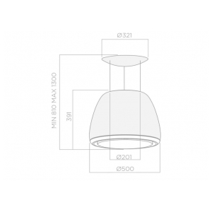 Островная вытяжка Elica EDITH JAZZ/F/50