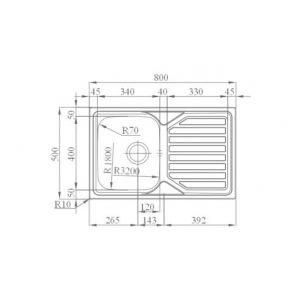 Кухонная мойка Rodi OKIO LINE 80 FLAT LUX 3.5