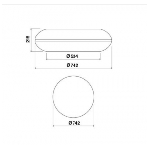 Островная вытяжка Falmec CIRCLE.TECH LOOP IS.74 Brushed Stainless Steel