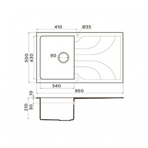 Кухонная мойка Omoikiri YASUGATA 86 SA