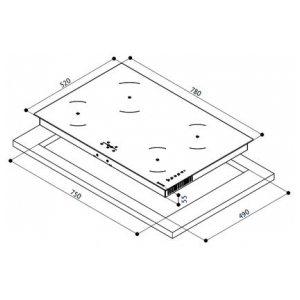 Индукционная варочная панель Faber FCH 84 GR