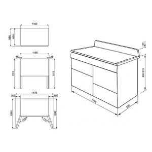 Варочный центр Smeg TR4110IP