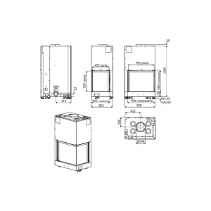 Дровяная печь MCZ Forma 75 DX