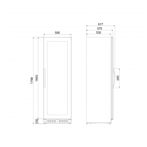 Встраиваемый винный шкаф Dometic E115FG