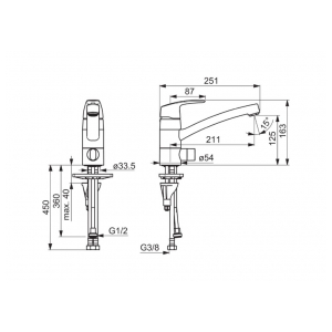 Смеситель Oras 1035F