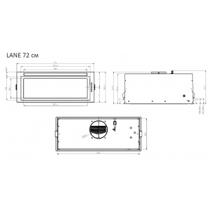 Встраиваемая вытяжка Elica LANE WH/A/72