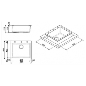 Кухонная мойка Smeg LSE61RA-2