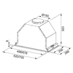 Встраиваемая вытяжка Franke FBI 537 XS LED, сталь (110.0442.943)