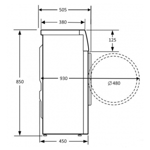 Отдельностоящая стиральная машина Kuppersberg WIS 50106