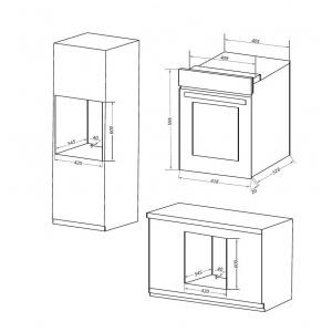 Электрический духовой шкаф Maunfeld EOEM516W