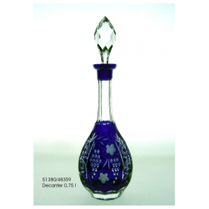 Декантер Ajka Crystal Grape Cobalt blue с пробкой 750 мл