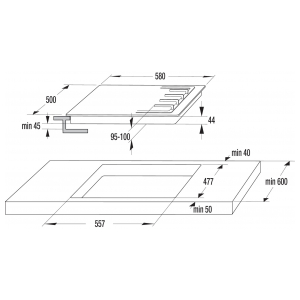 Газовая варочная панель Gorenje GTW64B