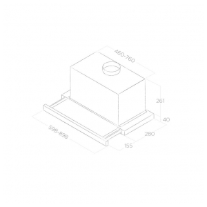 Встраиваемая вытяжка Elica ELITE 26 IX/A/60