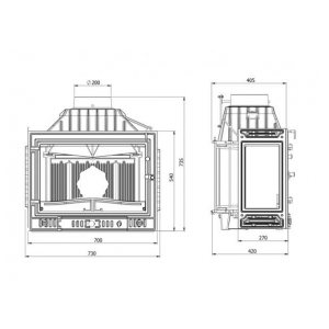 Дровяная печь Kaw-Met W4 LB