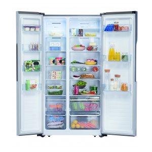 Отдельностоящий Side-by-Side холодильник Gorenje NRS9181MX