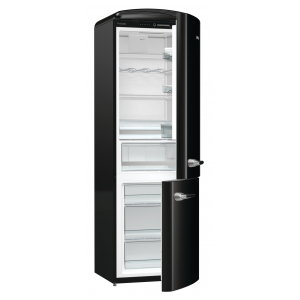 Отдельностоящий двухкамерный холодильник Gorenje ORK192BK