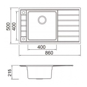 Кухонная мойка Seaman Eco Roma SMR-8650A.B