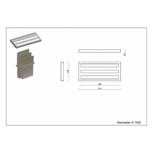 Комплект системы кухонного хранения Reginox Manhattan 130-4-3537