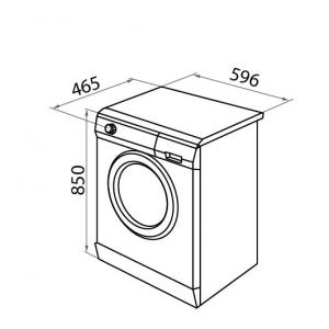 Отдельностоящая стиральная машина Maunfeld MFWM10646WB