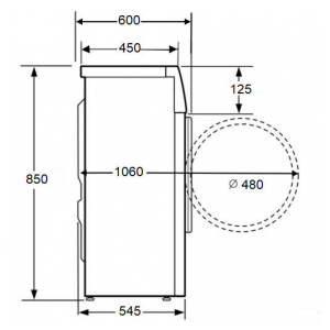 Отдельностоящая стиральная машина Kuppersberg WIS 56149 G