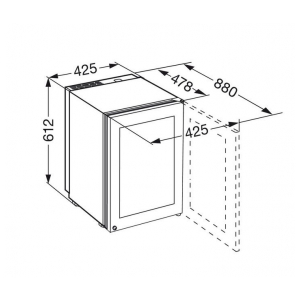 Отдельностоящий винный шкаф Liebherr Wkes 653