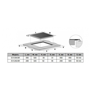 Индукционная варочная панель Maunfeld EVI.594-BK