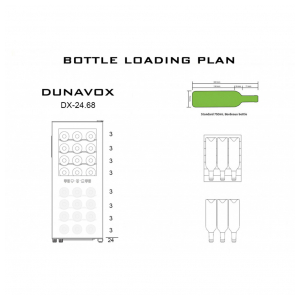 Отдельностоящий винный шкаф Dunavox Dx-24.68 DSC