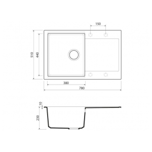 Кухонная мойка Omoikiri Daisen 78-PA Artgranit/пастила