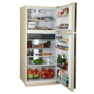 Отдельностоящий двухкамерный холодильник Sharp SJXE55PMBE