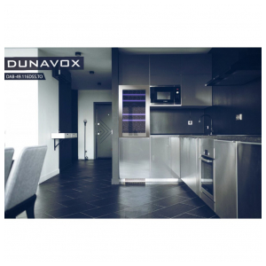 Встраиваемый винный шкаф Dunavox DAB-49.116DSS.TO