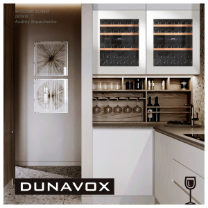 Встраиваемый винный шкаф Dunavox DAV-32.81DW.TO