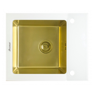 Кухонная мойка Seaman Eco Glass SMG-610W Gold (PVD)