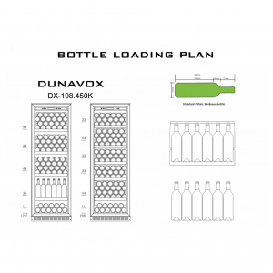 Встраиваемый винный шкаф Dunavox DX-198.450K