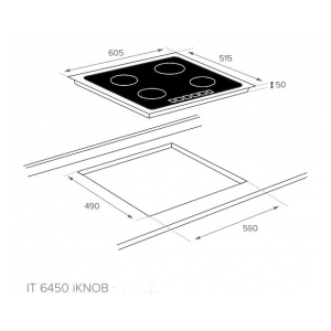 Индукционная варочная панель Teka IT 6450 IKNOB