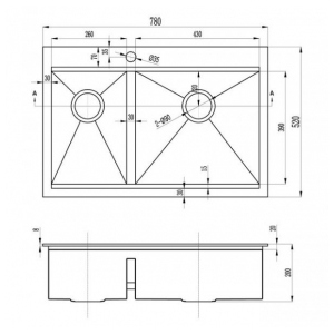 Кухонная мойка Zorg ZM X-5278-R