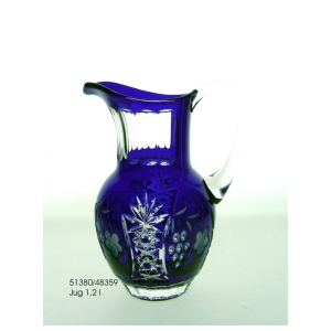 Кувшин Ajka Crystal Grape Cobalt blue 1200 мл