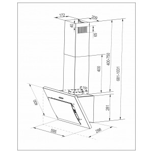 Пристенная вытяжка Exiteq EX-1226