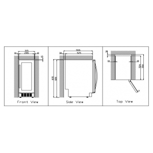 Встраиваемый винный шкаф Climadiff CLE18