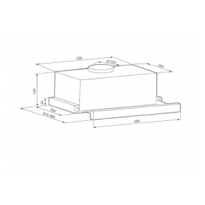 Встраиваемая вытяжка Graude DHF 60.0 W